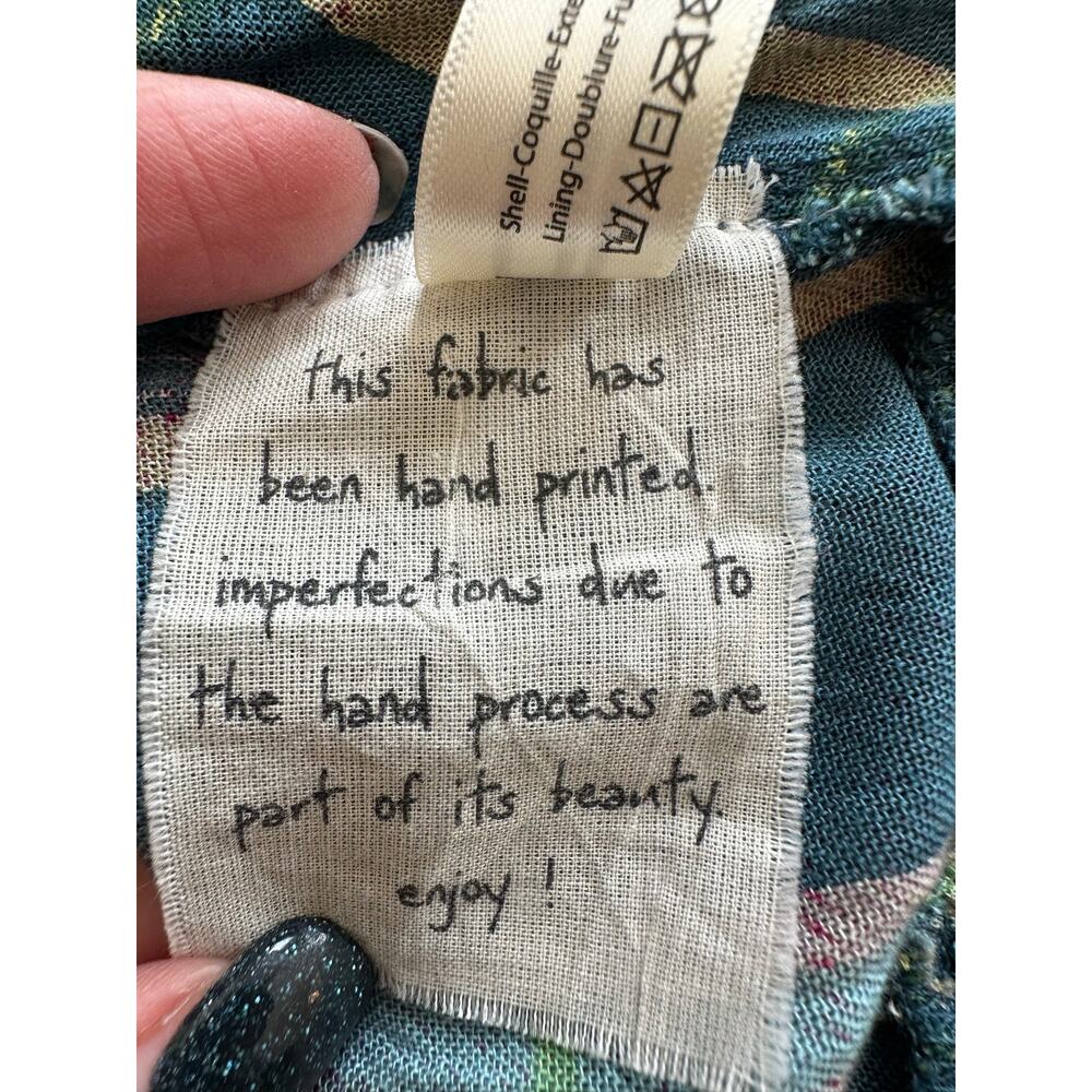 Free People Gabrielle Blue Plaid Ruffle Hem Maxi Skirt NWT Size L Boho - Picture 12 of 15